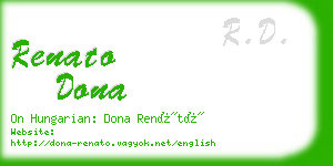 renato dona business card